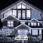 Instalație LED Crăciun țurțuri inegali